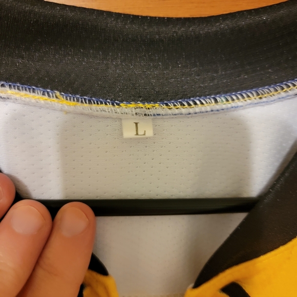 Yellow and Red Hockey Jersey With Nylon Socks - Picture 5 of 6